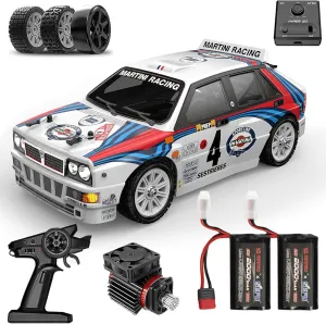 MJX 14302 V2 High Speed RC Rally Car, RC Drift Car for Adults, Brushless 4WD RTR RC Truck, 55km/h 2.4G Gyro Radio Control Truck with 2 Batteries