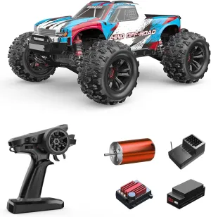 MJX Hyper Go 16208 1/16 RTR Brushless RC Cars, Top Speed 42mph 4x4 Hobby Electric Off Road Jump Remote Control Truck, Adult RC Monster All Terrain Remote Control Cars