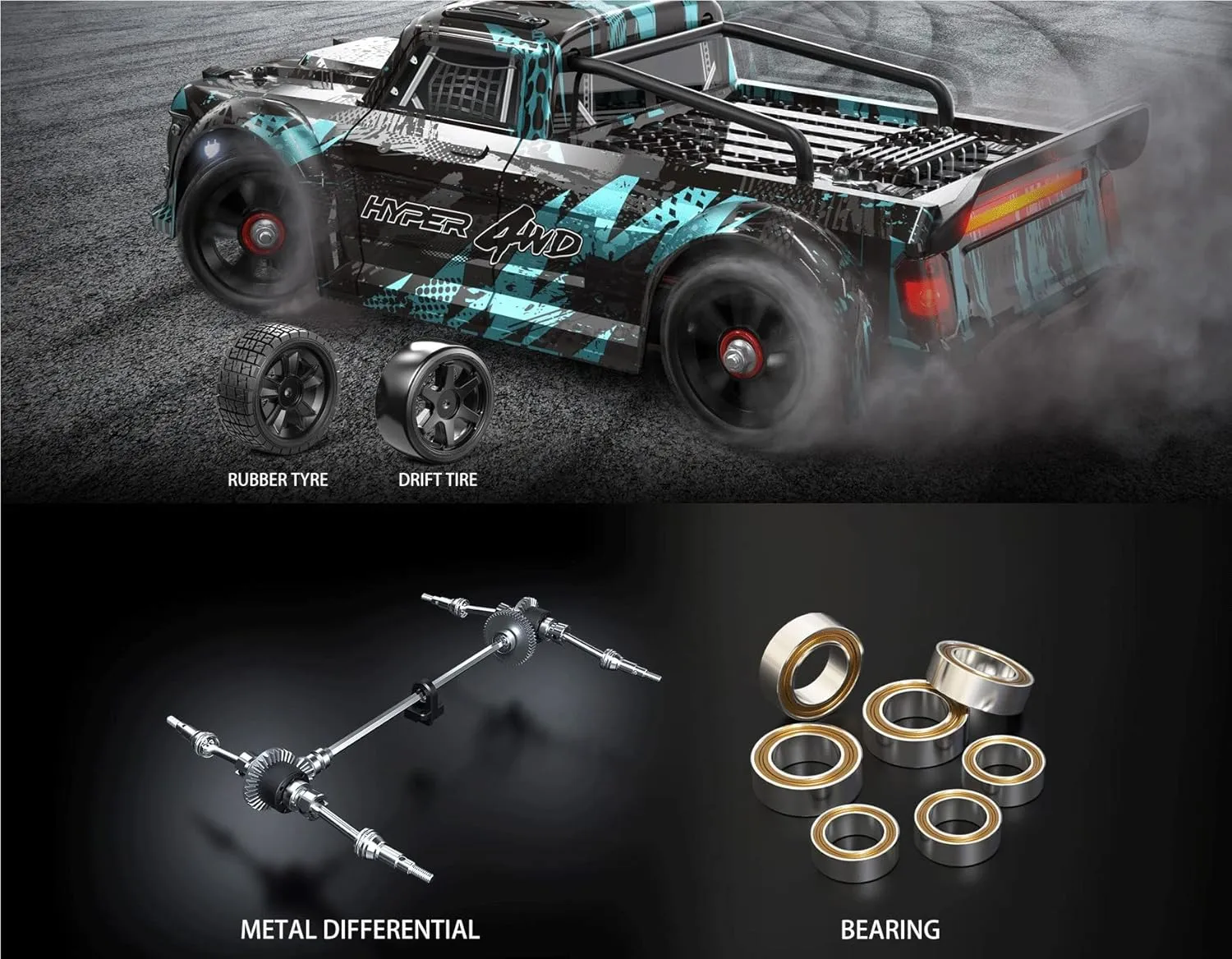 Mjx Hyper go 4x4 Brushless Rc Cars 14301 Hyper 4wd Rc Car All-Road RC Drift Car Brushless Scale 2.4G 4wd High Speed Electric,Terreneitor 4x4 Carros,1/14 High Speed Rc Cars Drift for Adults…