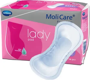 MoliCare Premium Lady Pads Female Incontinent Pad 6-1/2 X 16 Inch 168654, Lady 4.5 Drop, 168 Ct