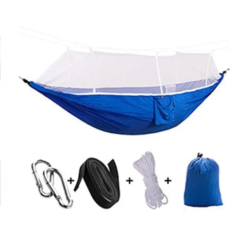 Mosquito Hammock Outdoor Hunting Bed with Same-day shipping Net High Person Sleeping Swing Easy returns Camping Parachute 1-2 Portable Fabric Strength Hanging
