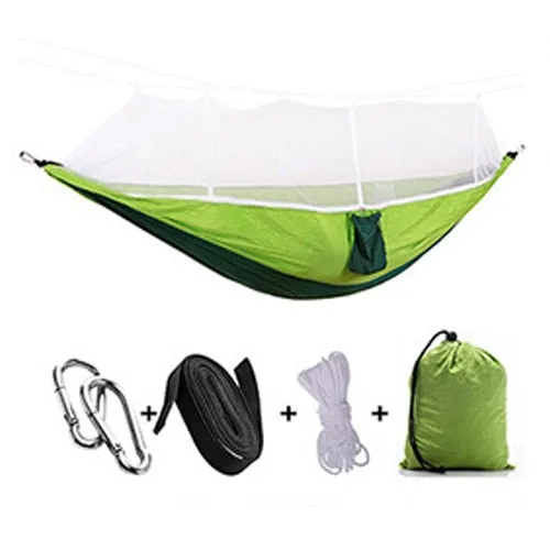 Mosquito Hammock Outdoor Hunting Bed with Same-day shipping Net High Person Sleeping Swing Easy returns Camping Parachute 1-2 Portable Fabric Strength Hanging