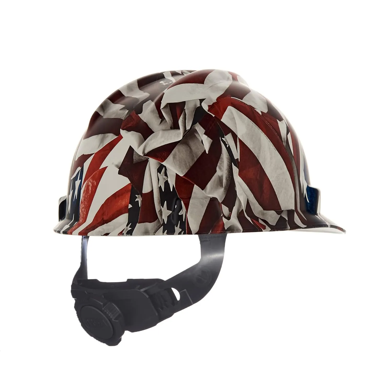 MSA 10204771 Hydro Dip V-Gard Cap Style Safety Hard Hat With Fas-Trac III Ratchet Suspension | Polyethylene Shell, Self Adjusting Crown Straps - Standard Size in One Nation