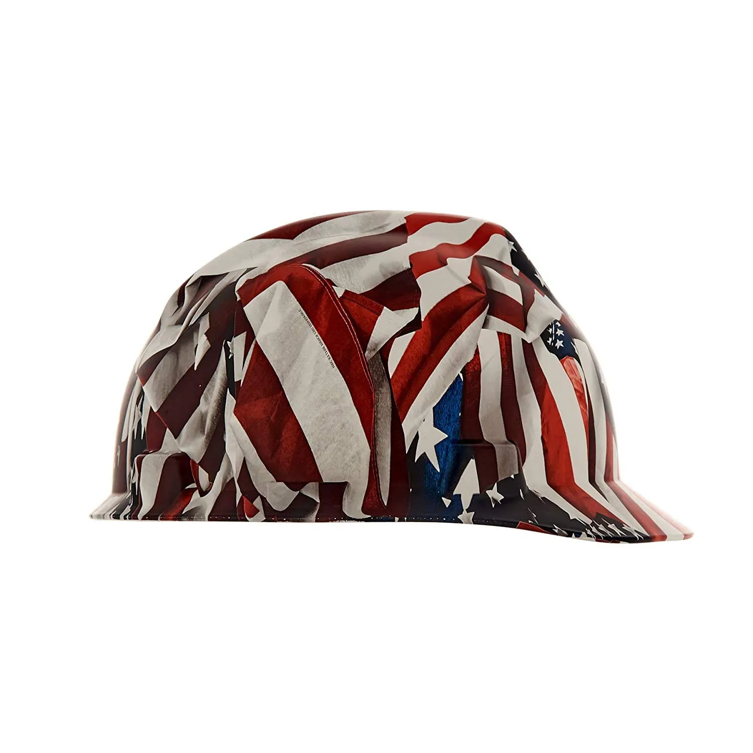 MSA 10204771 Hydro Dip V-Gard Cap Style Safety Hard Hat With Fas-Trac III Ratchet Suspension | Polyethylene Shell, Self Adjusting Crown Straps - Standard Size in One Nation