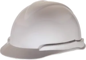 MSA Super-V Type 2 Cap Style Safety Hard Hat with Fas-Trac III Ratchet Suspension | Polyethylene Shell, Superior Impact Protection, Self Adjusting Crown Straps