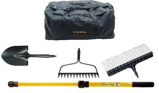 Multi-Tool System Telescopic Lawn and Garden Tool Kit with Duffel Bag
