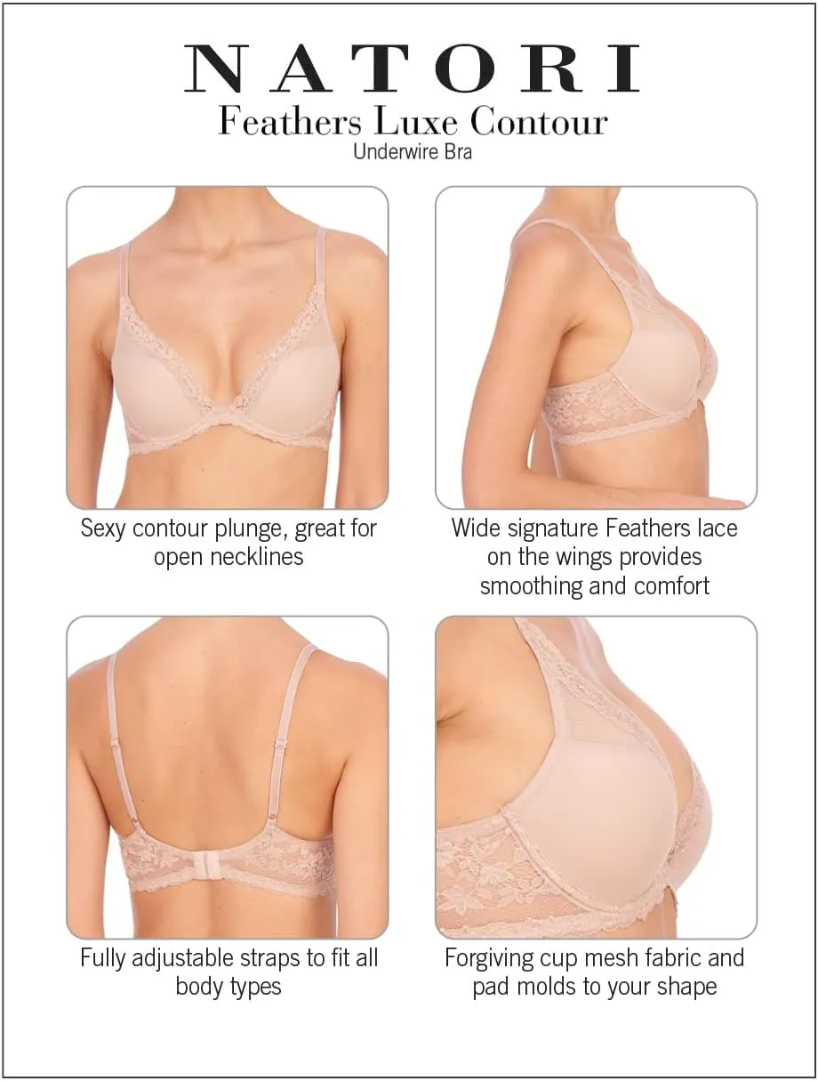 Natori Women's Feathers Luxe Contour Underwire Bra