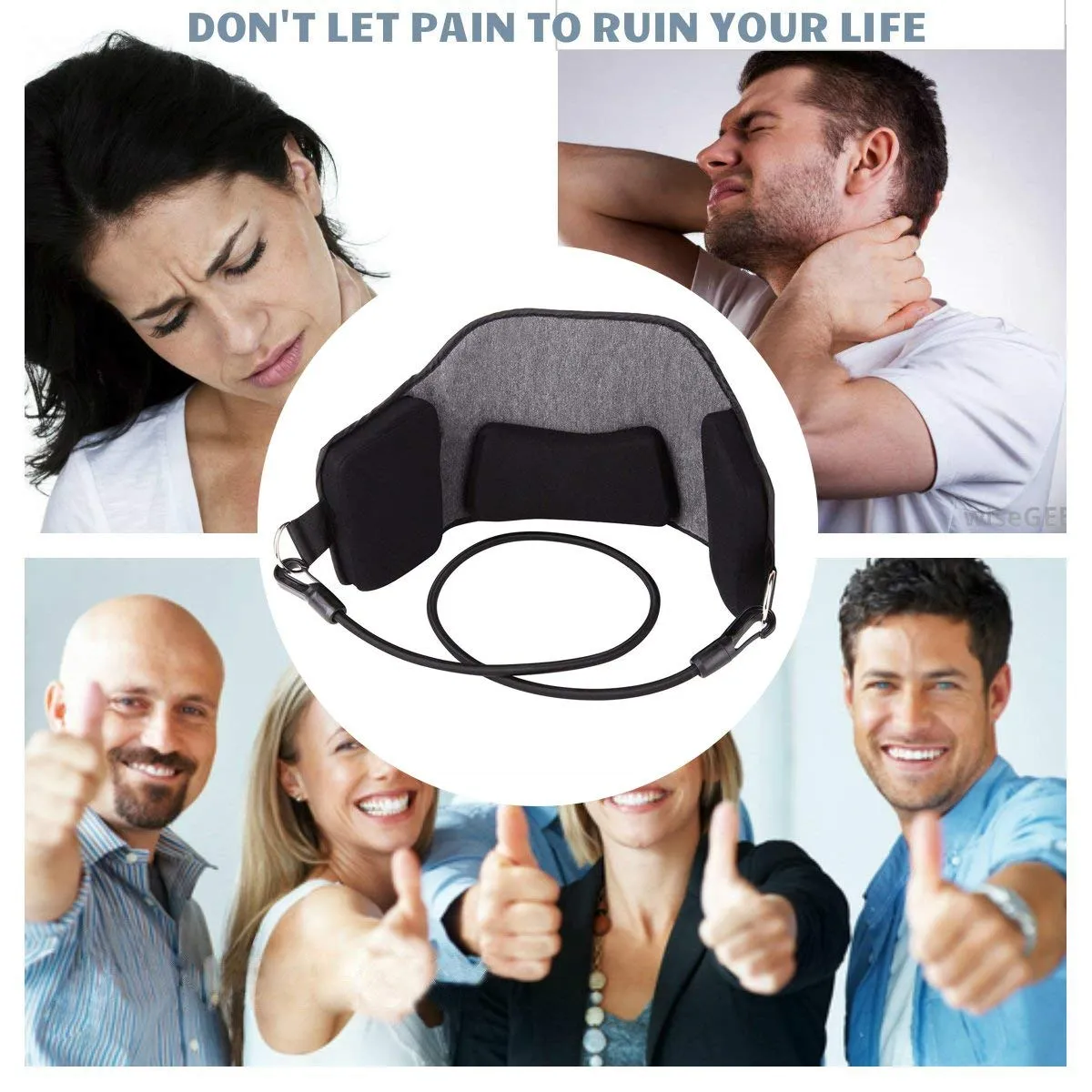 Neck Hammock Cervical Traction Device - Natural & Effective Pain Relief