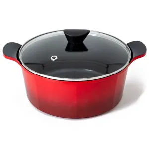 Neoflam Venn Deep Casserole Pot 28cm 7L - Red