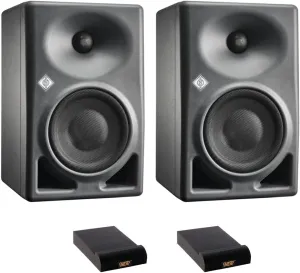 Neumann KH 120 MKII Active 5.25" 2-Way Studio Monitor (Anthracite, Pair) Bundle with 2x Auray IP-S Isolation Pad