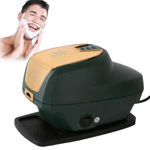 New Hot Lather Machine for Barbers, with 260ML Lather Container Barber Shop Heated Beard Cream Dispenser, Household Heated Shaving Cream Dispenser (US Plug 110V)