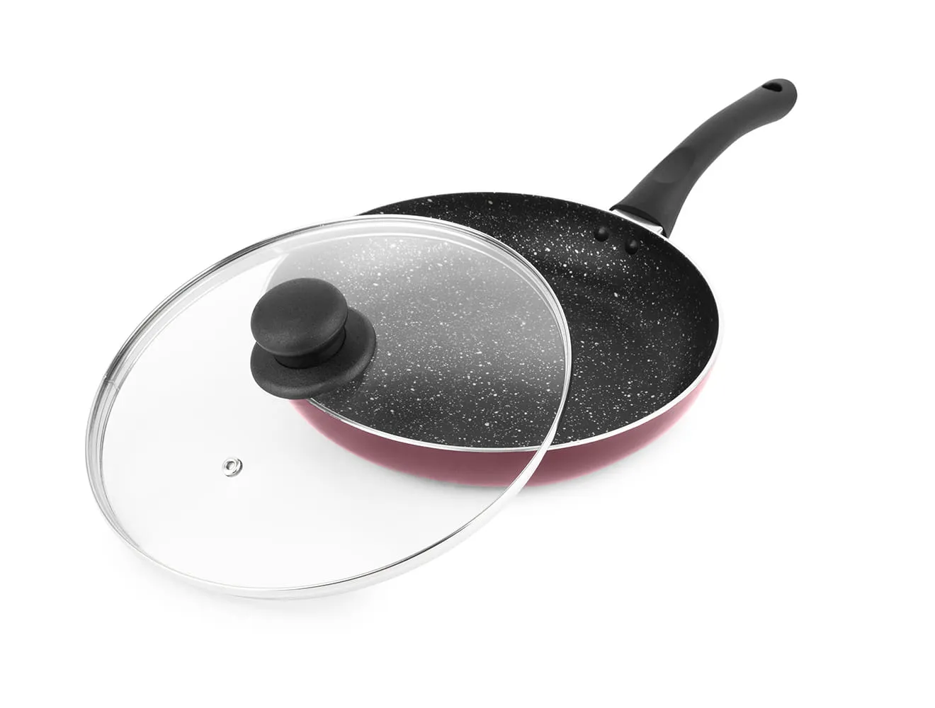 New My Kitchen 2Pc Set,Burgundy(Ta 28Cm &Fp 24Cm) (Milton Procook)