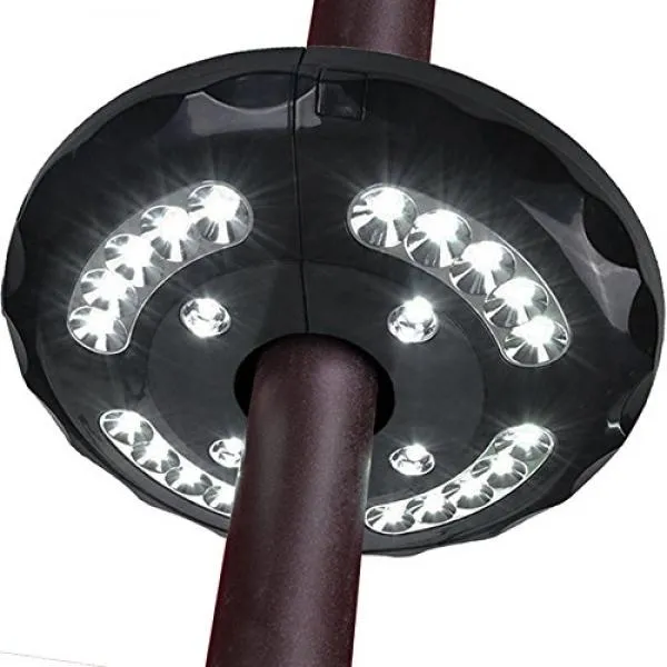 New Version Outdoor Portable 24 LED Battery-Operated 3 Lighting Modes Cordless Patio Umbrella Pole Light Camping Tent Lamp