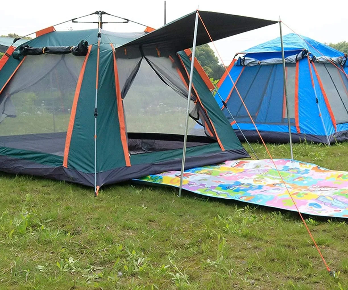 NIEH Dome Camping Tent 3-5 Person 4 Season Double Layers Waterproof Anti-UV Windproof Tents Family Outdoor Camping Tent