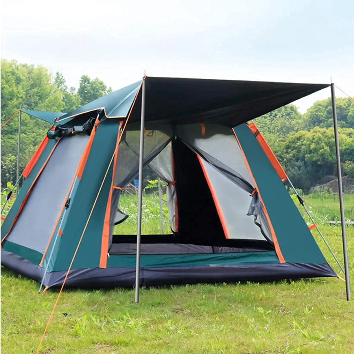 NIEH Dome Camping Tent 3-5 Person 4 Season Double Layers Waterproof Anti-UV Windproof Tents Family Outdoor Camping Tent