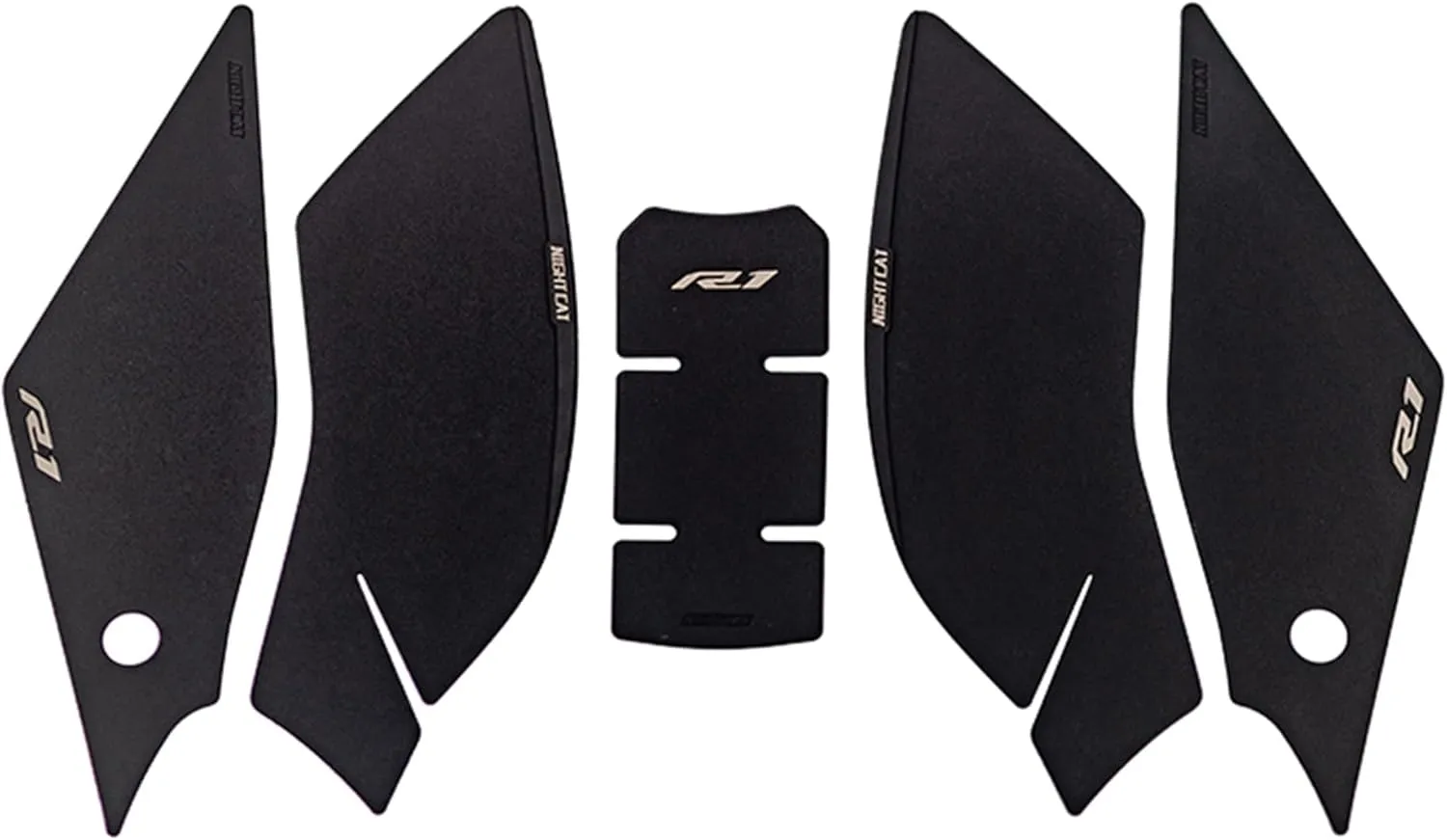 NIGHT CAT Compatible with YZFR1 R1,Fuel tank sticker fishbone sticker anti-skid sticker fuel tank protection sticker,Tank side traction pad(R1)