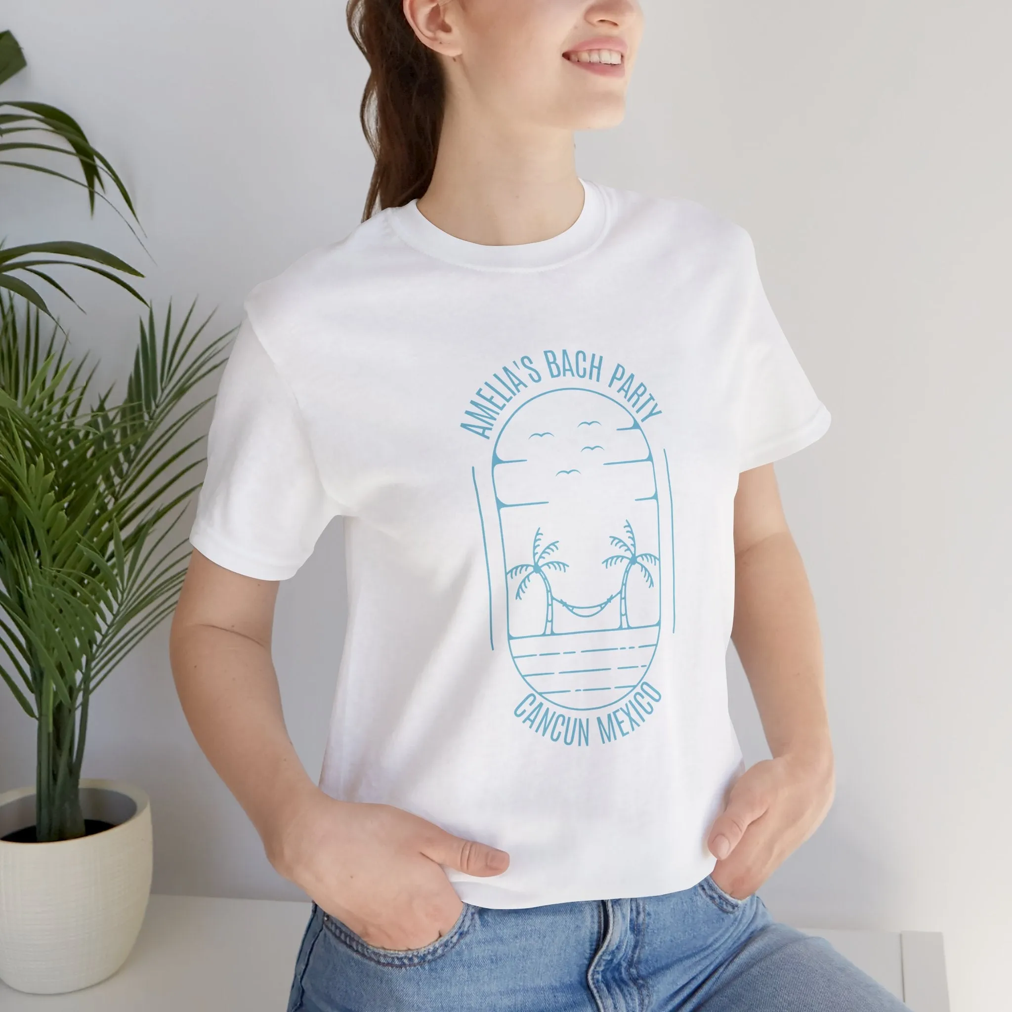 No-hassle exchange Customer-endorsed & - [M101 T-Shirts Turquoise White] & Hammock Oval Personalized Trees Palm