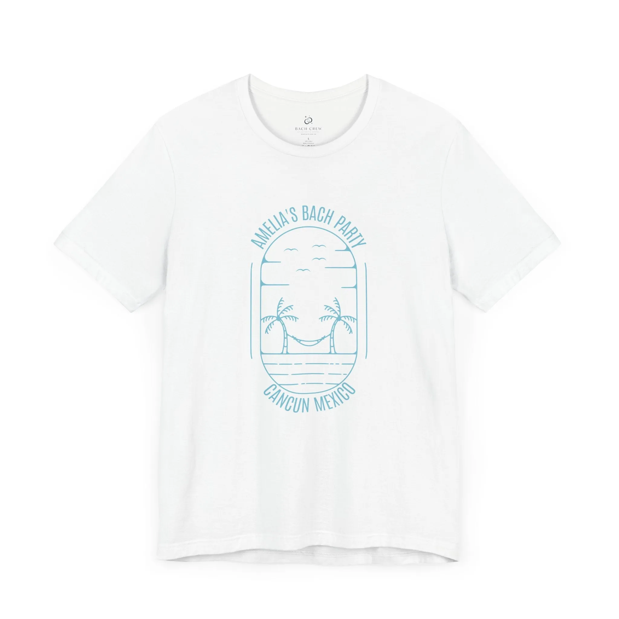 No-hassle exchange Customer-endorsed & - [M101 T-Shirts Turquoise White] & Hammock Oval Personalized Trees Palm