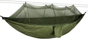 NOBRIM Camping Hammock Portable Hammock with Mosquito Net 2 Person Outdoor Tent Canopy Parachute 210T Nylon Hanging Bed for Outdoor