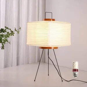 Noguchi Paper Lamp, Akari Lamp Style Design, Rice Paper Lamp for Bedroom/Living Room/Office Soft Light, Noguchi Lamp for Establishing A Warm and Cozy Ambiance in Any Room (Square)