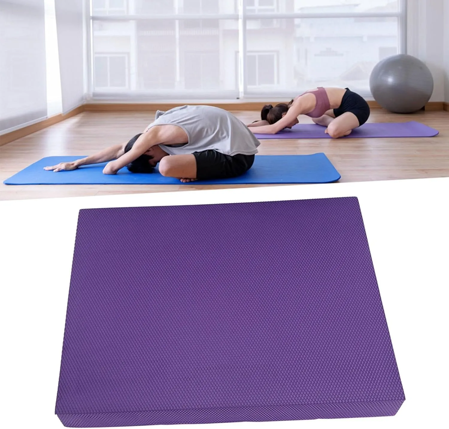 Non Slip Balance Pad, TPE Waterproof High Resilience Exercise Pad for Knee Ankle Strength Training Ideal for Elderly, Male, Female
