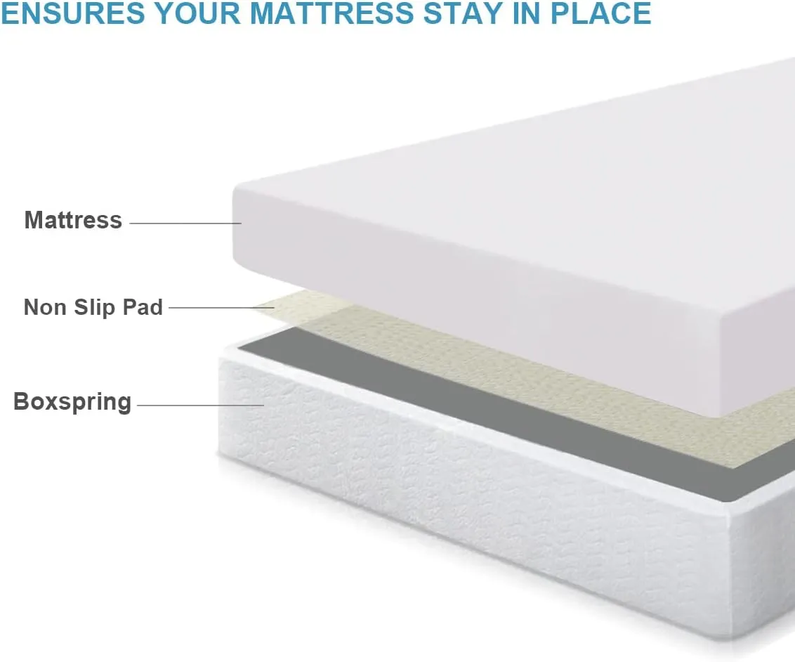 Non Slip Grip Pad for Twin Size Mattress, Keeps Mattress in Place for a Great Night's Sleep - Twin Size