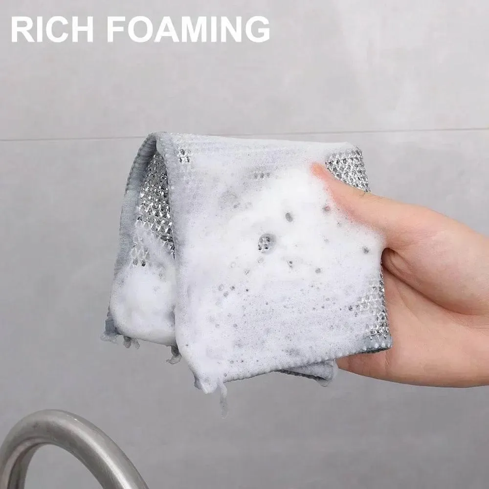 Non-Stick Double Layer Iron Cleaning Cloth - Wire Wipe