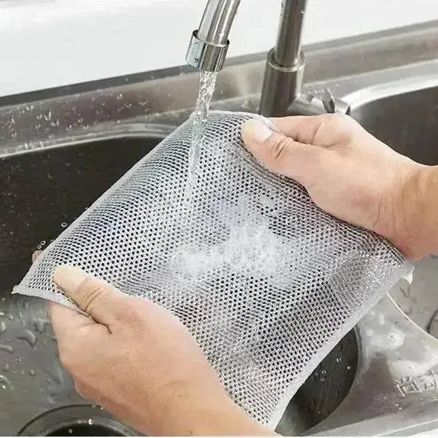 Non-Stick Double Layer Iron Cleaning Cloth - Wire Wipe