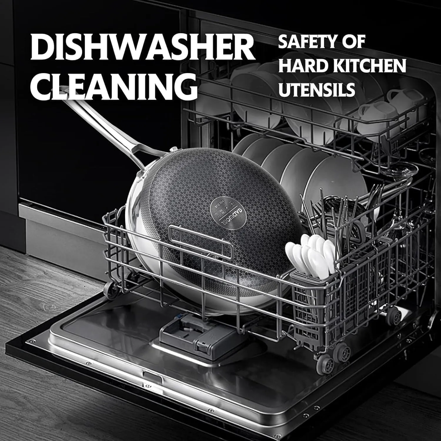 Non Stick Frying Pans,Hybrid 10 inch Frying Pans Nonstick,PFOA Free Cookware,non stick Stainless Steel Skillets,Dishwasher and Oven Safe, Works on Induction,Ceramic and Gas Cooktops
