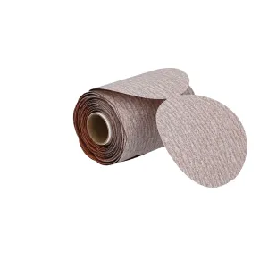 Norton A275OP PSA Adhesive Sandpaper Roll, 80 Grit Sandpaper, Woodworking and Automotive Sand Paper for Orbital Sander, 6 Inch Sanding Discs, Roll of 100