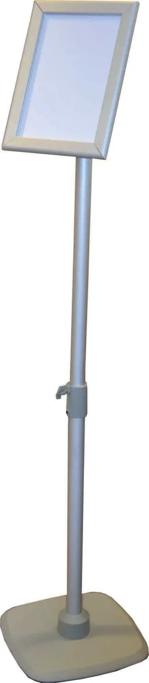 Notice / Sign Frame Stand With A4 Frame Silver