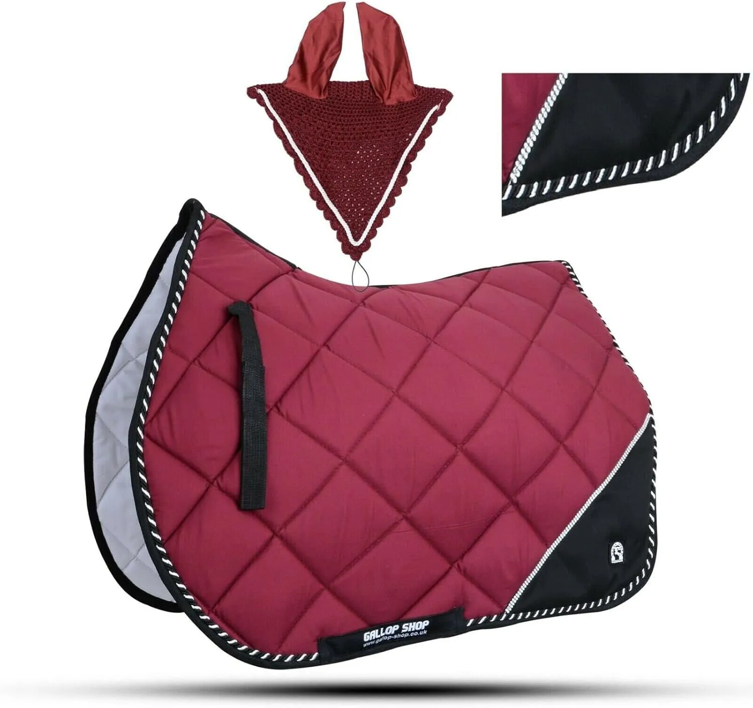 Numnah General Saddle Pads Jewel Trimming Amara Palm Free Ear (Ship from USA)