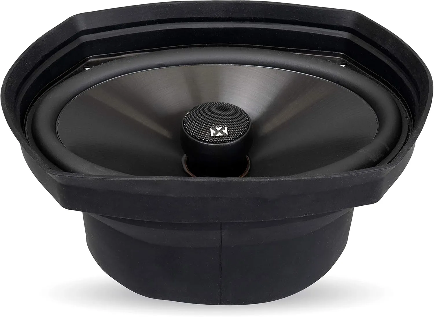 NVX XBAF69 2 Piece Universal 6x9” Silicone Rubber Speaker Baffles with Self Adhesive Foam Base Pad
