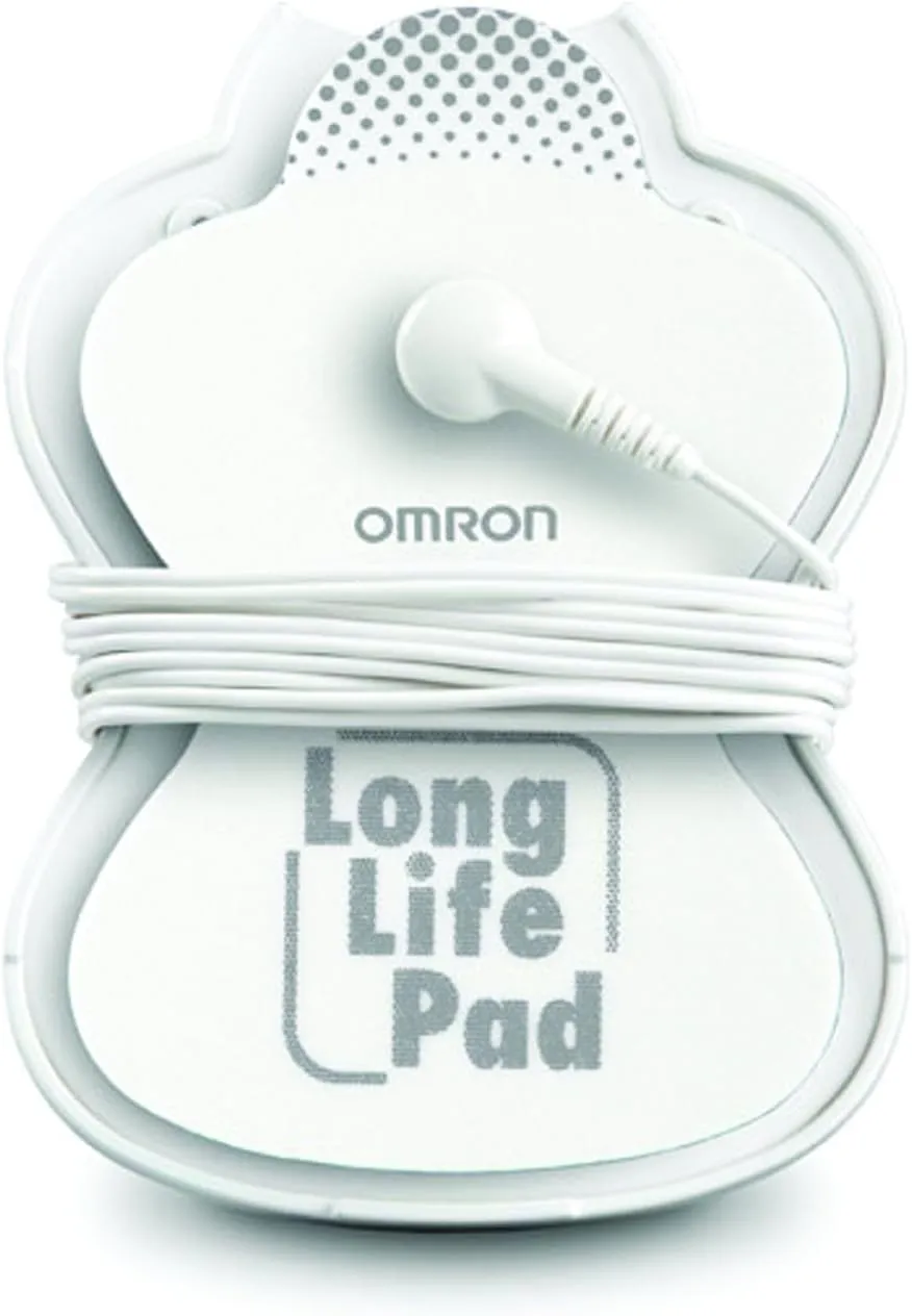 OMRON Long Life Pads for OMRON TENS Unit (PMLLPAD-L) - Large Pads for Electric Muscle Stimulator - Designed for Legs, HIPS, and Thighs