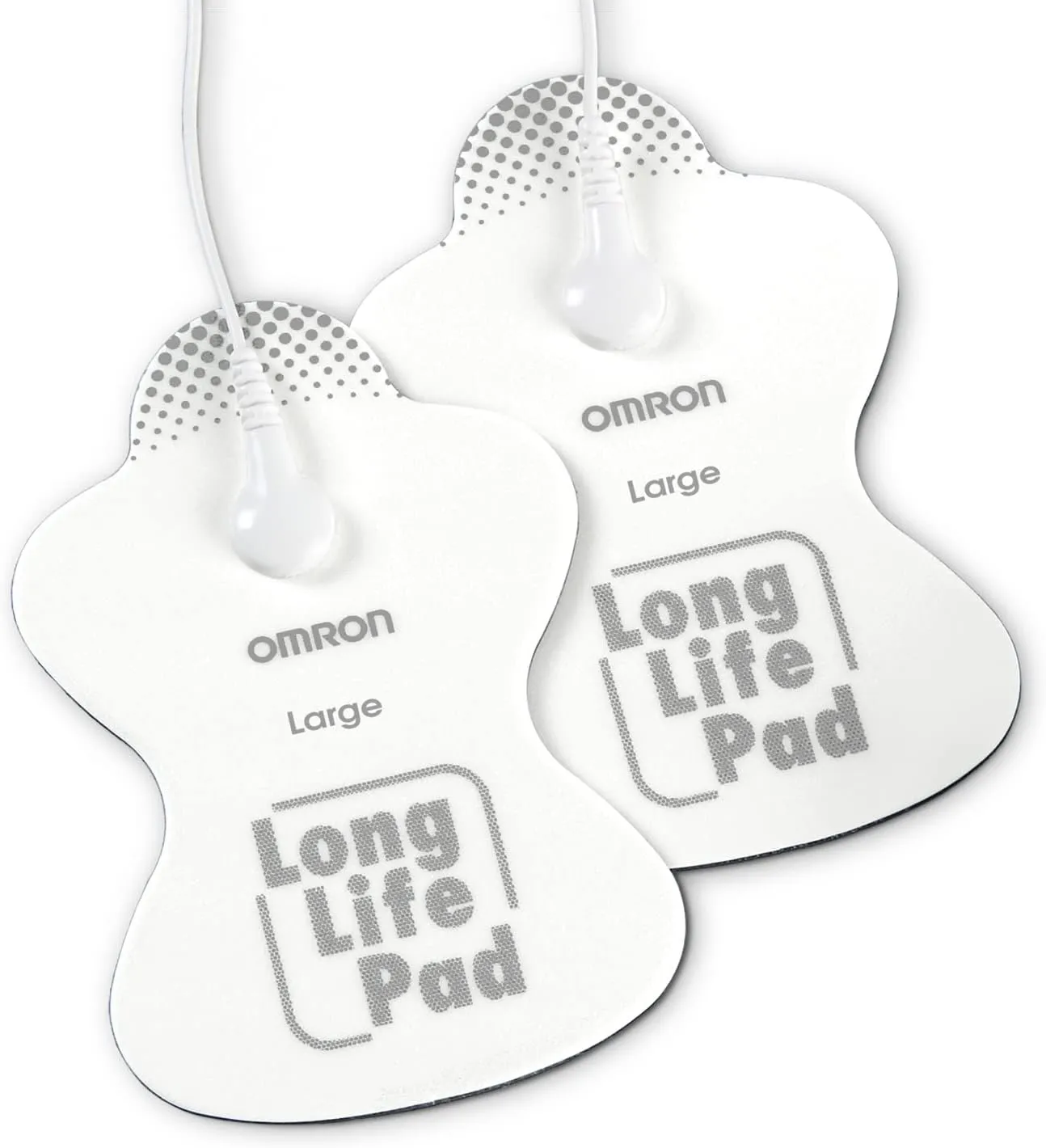 OMRON Long Life Pads for OMRON TENS Unit (PMLLPAD-L) - Large Pads for Electric Muscle Stimulator - Designed for Legs, HIPS, and Thighs