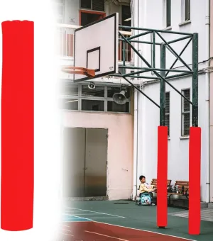 Outdoor Basketball Hoop Padding for Pole Outdoor, Arenas/Gymnasiums/Basement Basketball Hoop Protector with Foam Pads, Wrap-Around Pole Post Padded