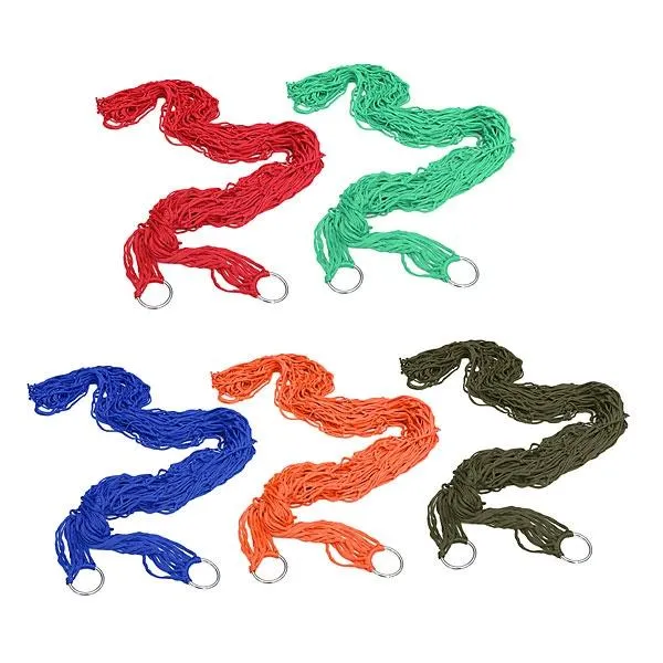 Outdoor Camping Nylon Hammock Hanging Mesh Net Sleeping Bed Green