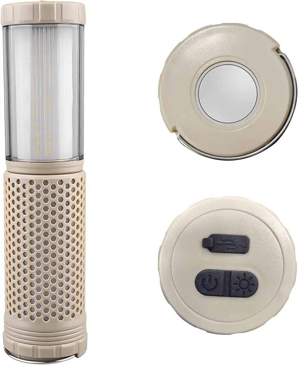 Outdoor Magnetic Rechargeable Camping Light, Retractable Camping Light, Portable Tent Light, Suitable for Hiking, Fishing, Travel, Emergency, Outdoor Adventure