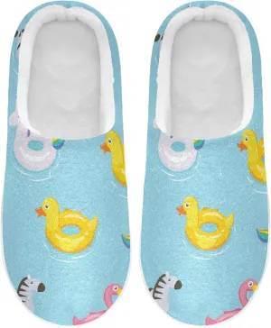 Oyihfvs Unisex Memory Foam Warm Slippers Comfort Soft Casual Shoes for Indoor Outdoor S-XXXL