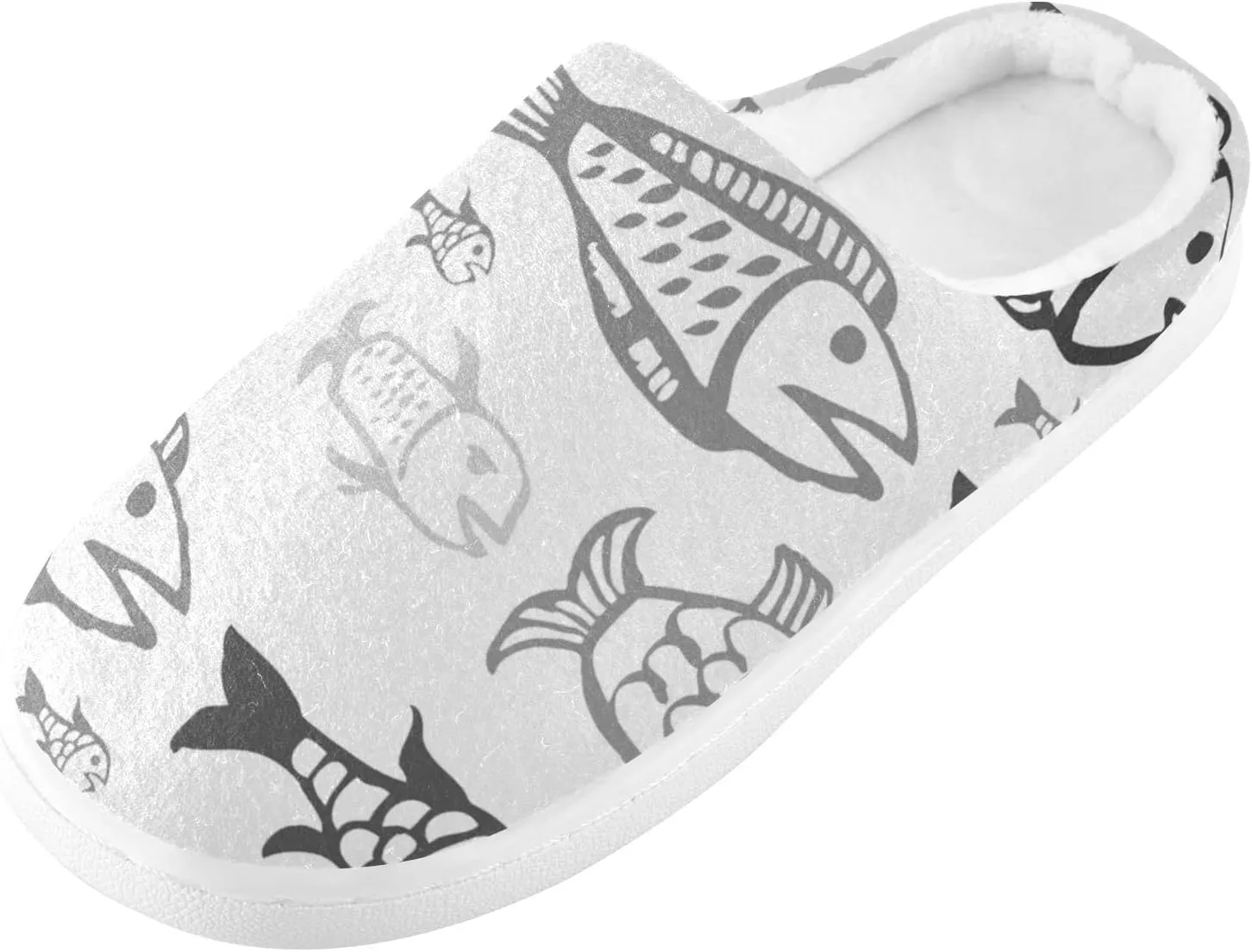Oyihfvs Unisex Memory Foam Warm Slippers Comfort Soft Casual Shoes for Indoor Outdoor S-XXXL