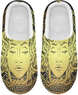 Oyihfvs Unisex Memory Foam Warm Slippers Comfort Soft Casual Shoes for Indoor Outdoor S-XXXL