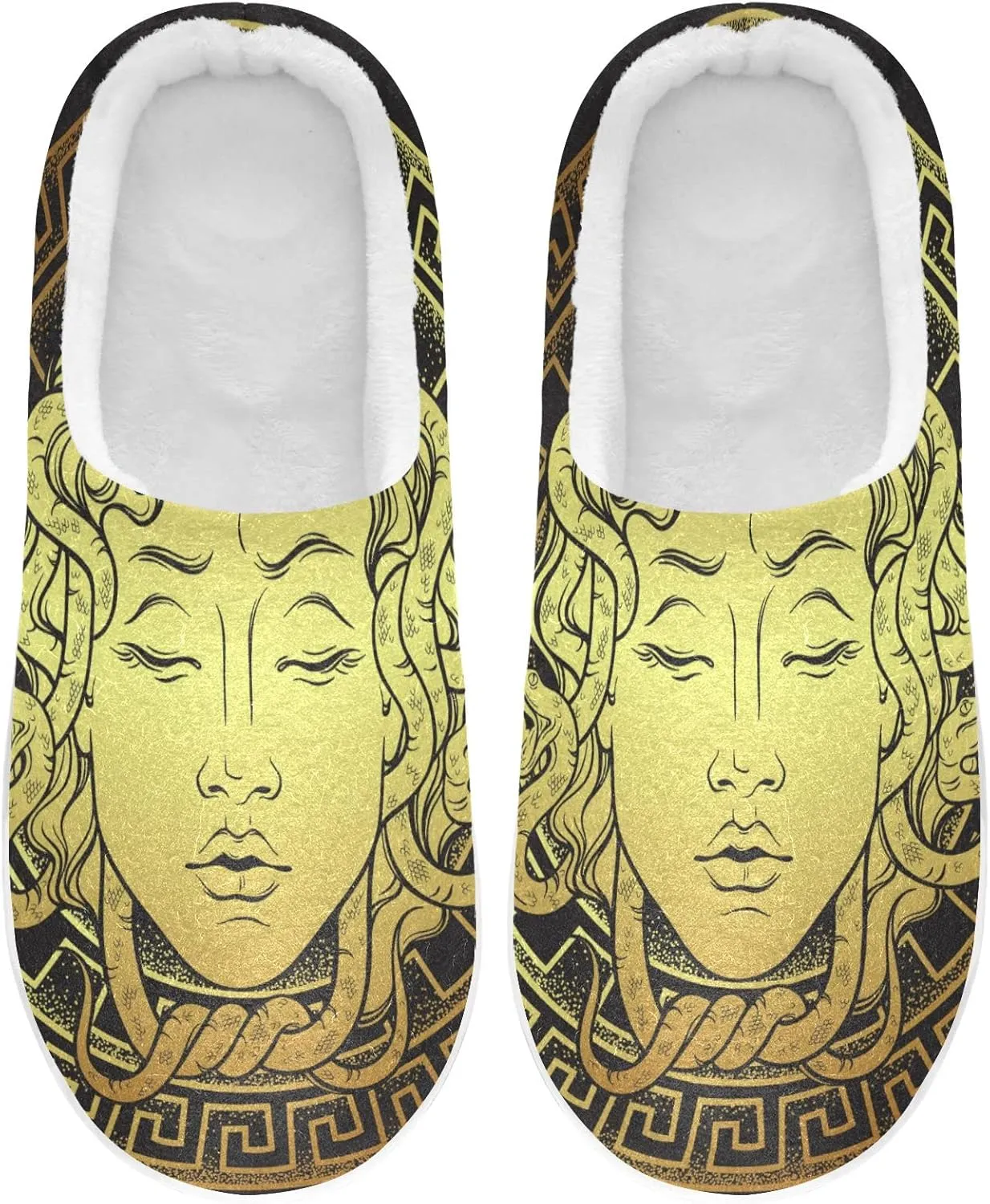 Oyihfvs Unisex Memory Foam Warm Slippers Comfort Soft Casual Shoes for Indoor Outdoor S-XXXL