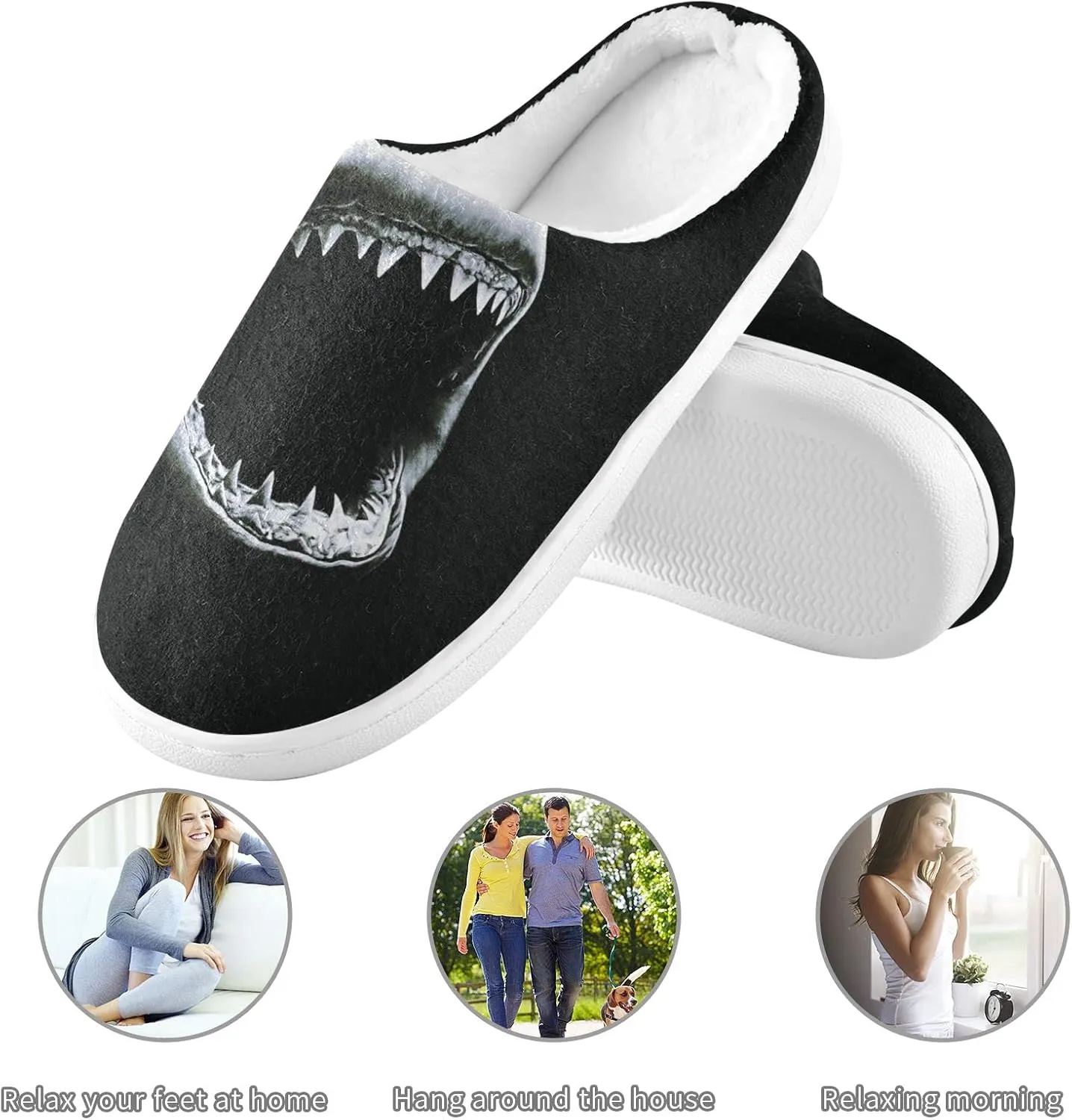 Oyihfvs Unisex Memory Foam Warm Slippers Comfort Soft Casual Shoes for Indoor Outdoor S-XXXL