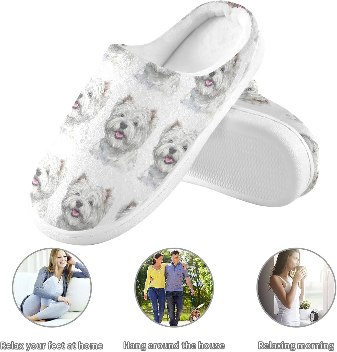 Oyihfvs Unisex Memory Foam Warm Slippers Comfort Soft Casual Shoes for Indoor Outdoor S-XXXL