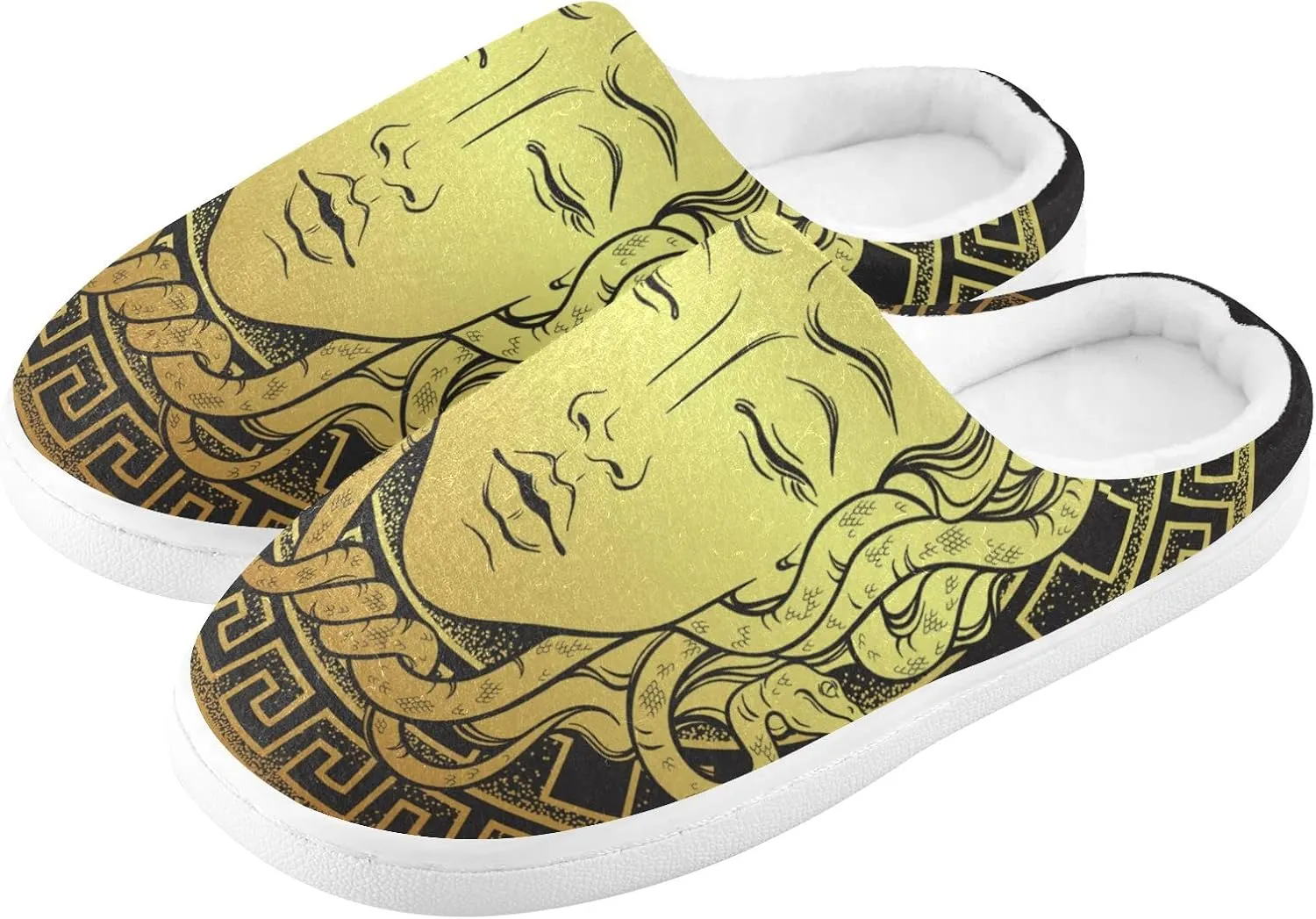 Oyihfvs Unisex Memory Foam Warm Slippers Comfort Soft Casual Shoes for Indoor Outdoor S-XXXL