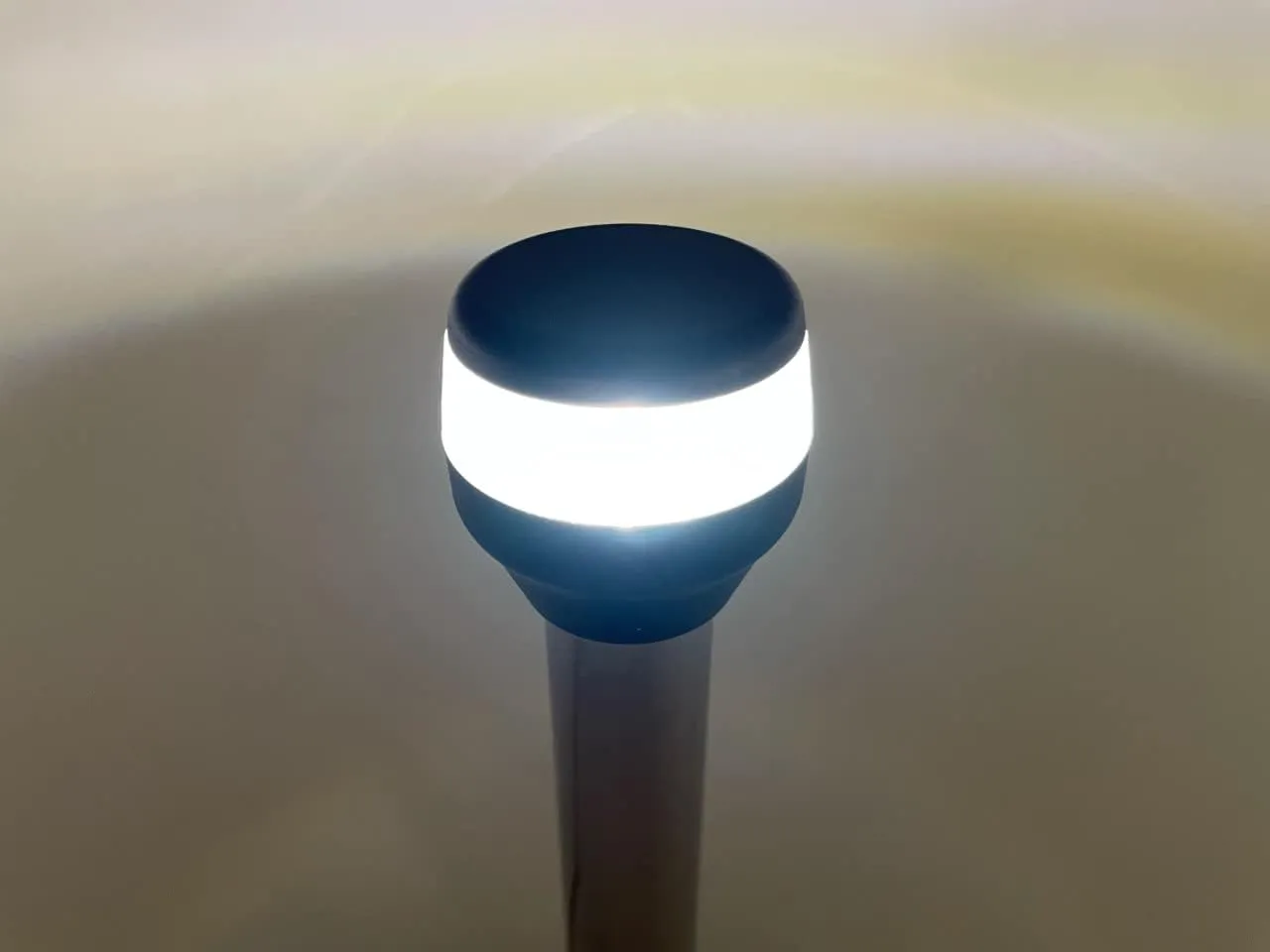 Pactrade Marine Boat LED All Round Anchor Navigation Light Black Housing Nature White LED 2NM Surface Mount 10-30VDC 120LM IP:65 Durable Pole CE RoHS Certified (6 inches)