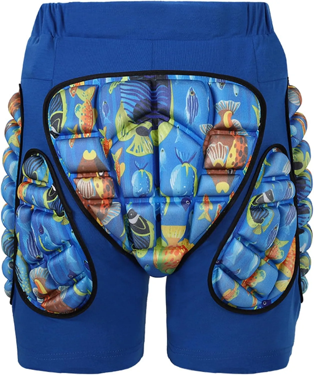 Padded Shorts, Impact-Resistant Shock-Absorbing Thick EVA Butt Pads, Breathable Comfortable Hip Pads, Elastic Waist Kids Crash Pad for Snowboard, Skate, Ski, Skating