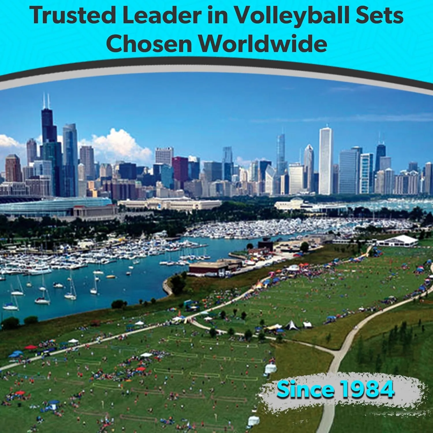 Park & Sun Sports Spectrum 2000: Portable Professional Outdoor Volleyball Net System