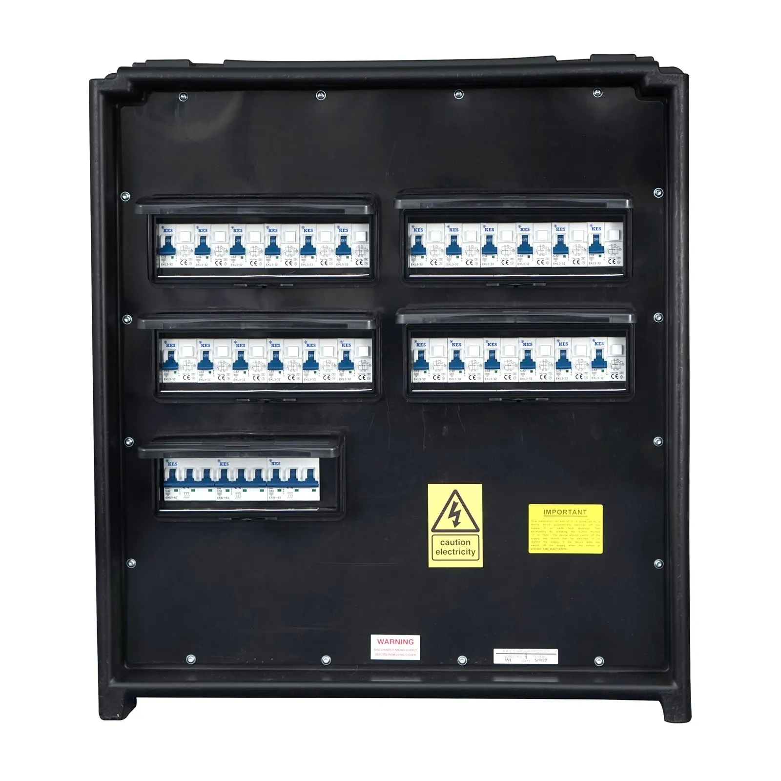 PCE MERZ Distribution Box 125A 3PH IP44 Power Distro 3 Phase