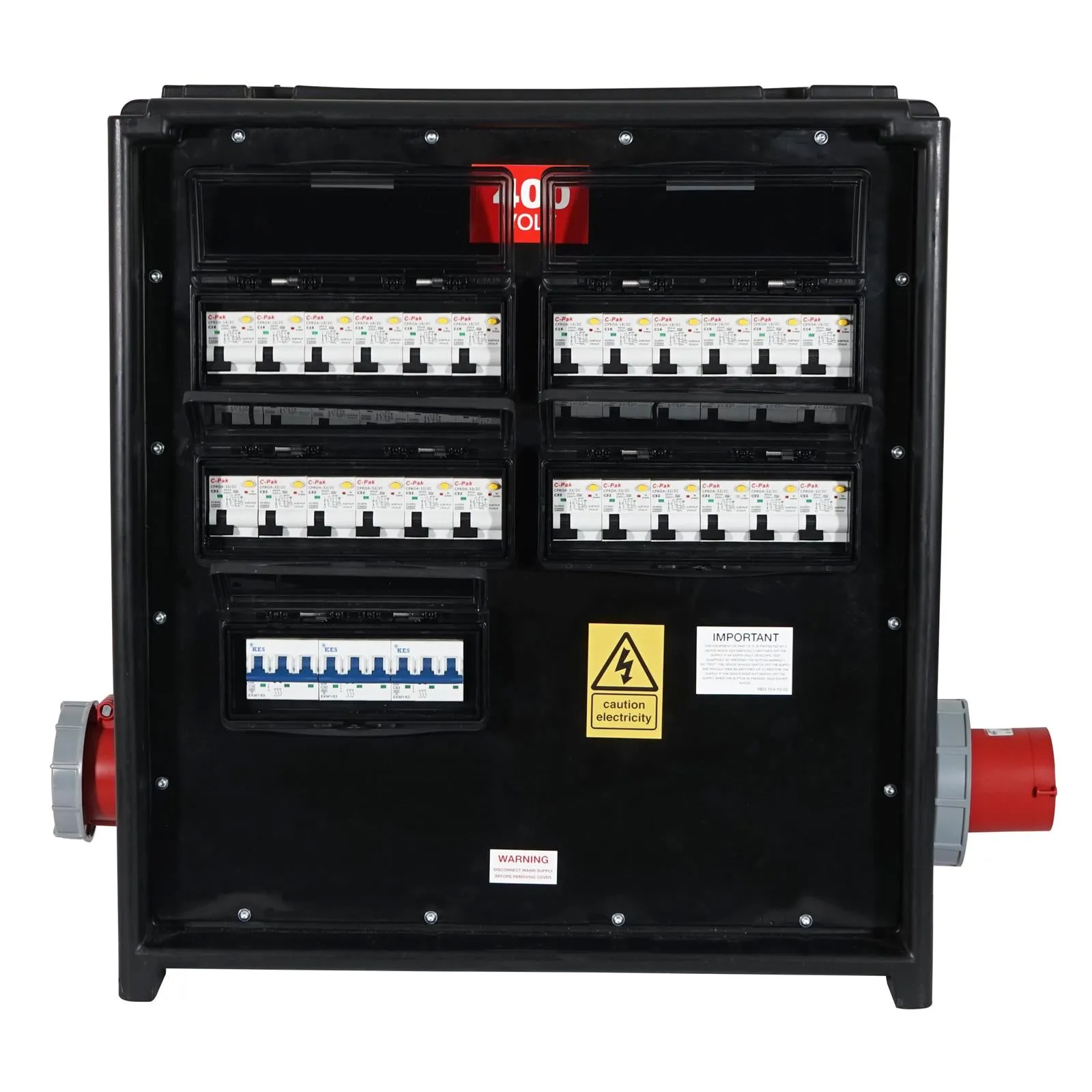 PCE MERZ Distribution Box 125A 3PH IP44 Power Distro 3 Phase